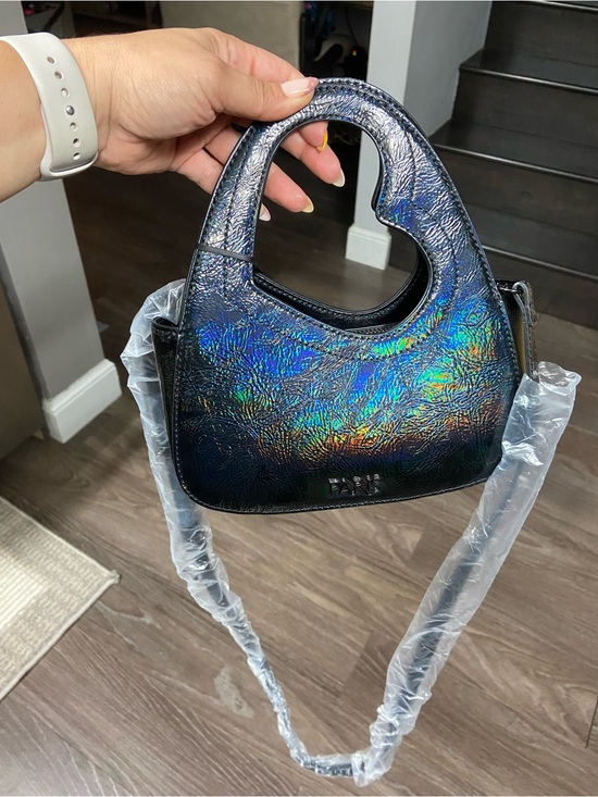 Handbags - Iridescent Paris Hilton heartbreaker handle bag.